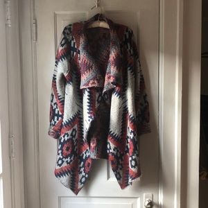 Aztec wrap sweater